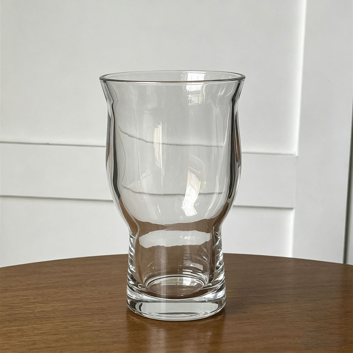 380ml Curved Glass Tumbler – Clear Drinking Glass for Iced Coffee, Juice, Soda & Everyday Beverage Serving