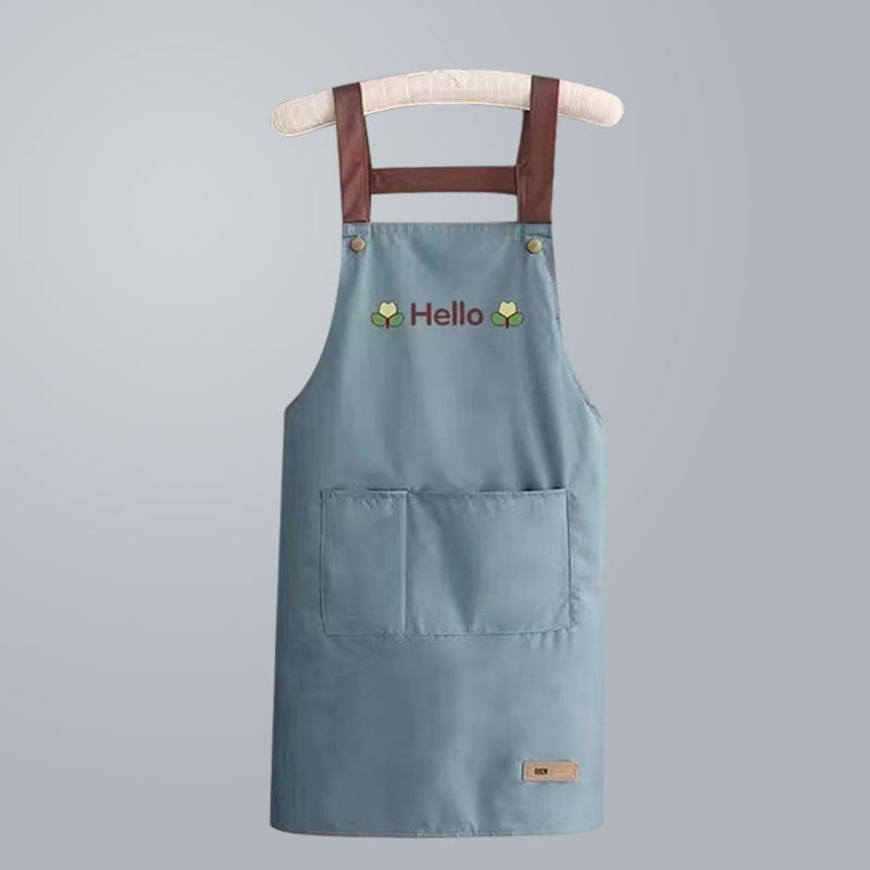 Waterproof Oil-Resistant Kitchen Apron for Men & Women, Sleeveless Cooking Apron with Large Pocket