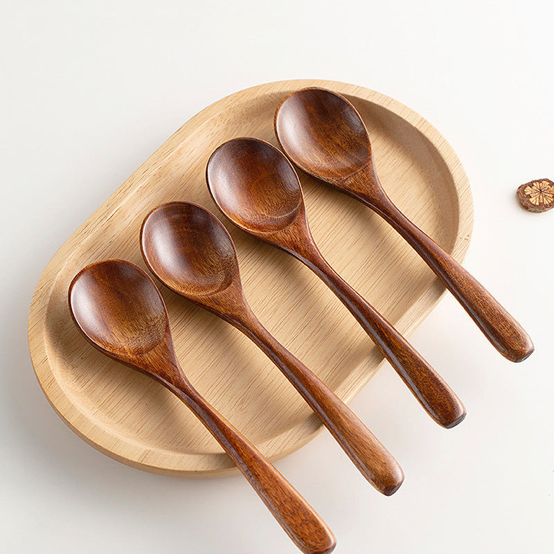 Camphor Wood Spoon Set – 4-Piece Natural Wooden Spoons