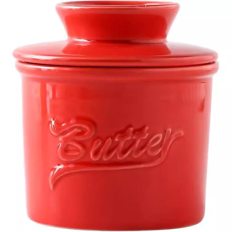 Ceramic Butter Dish with Lid – Butter & Cheese Storage Container