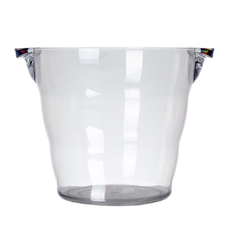 Large Acrylic Ice Bucket, Clear Champagne Wine Beer Cooler with Handles, Heavy-Duty Beverage Tub for Parties, Bar, Wedding, and Outdoor Entertaining