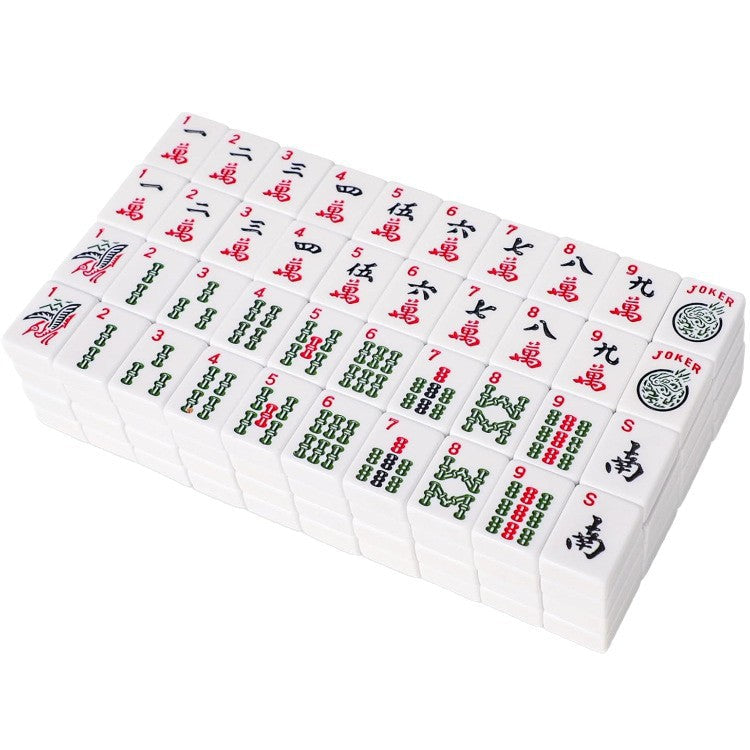 Melamine American Mahjong Set – 166PCS Travel Portable Mahjong Tiles for US Mahjong Game
