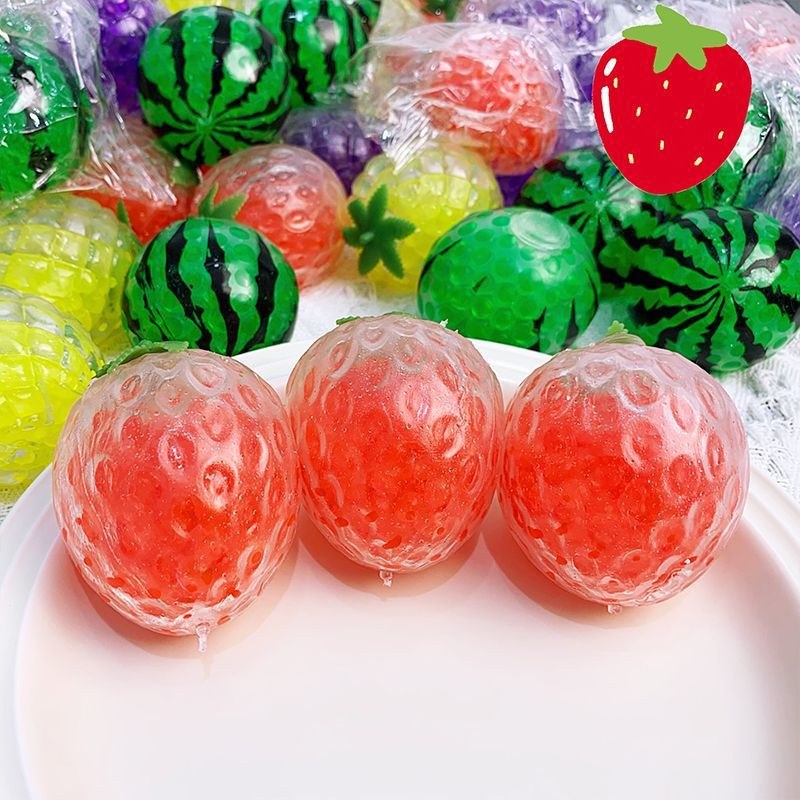 Fruit Squishy Squeeze Ball Toy – Stress Relief Decompression Toy