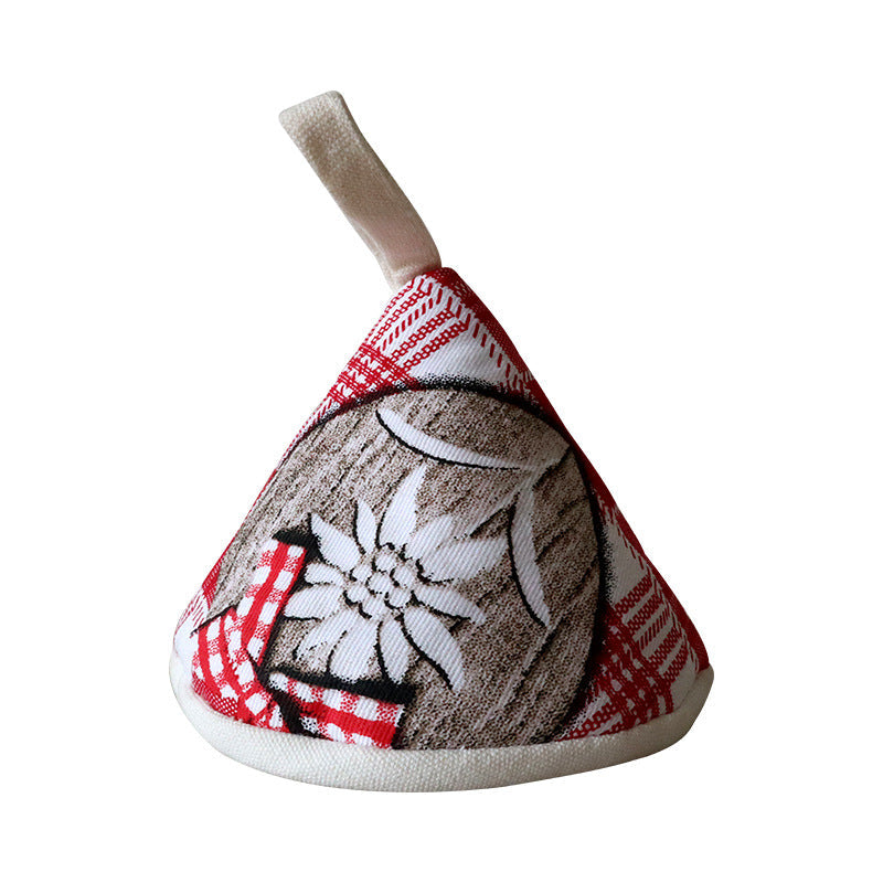 Fabric Pot Lid Cover, Triangular Heat-Resistant Handle Holder