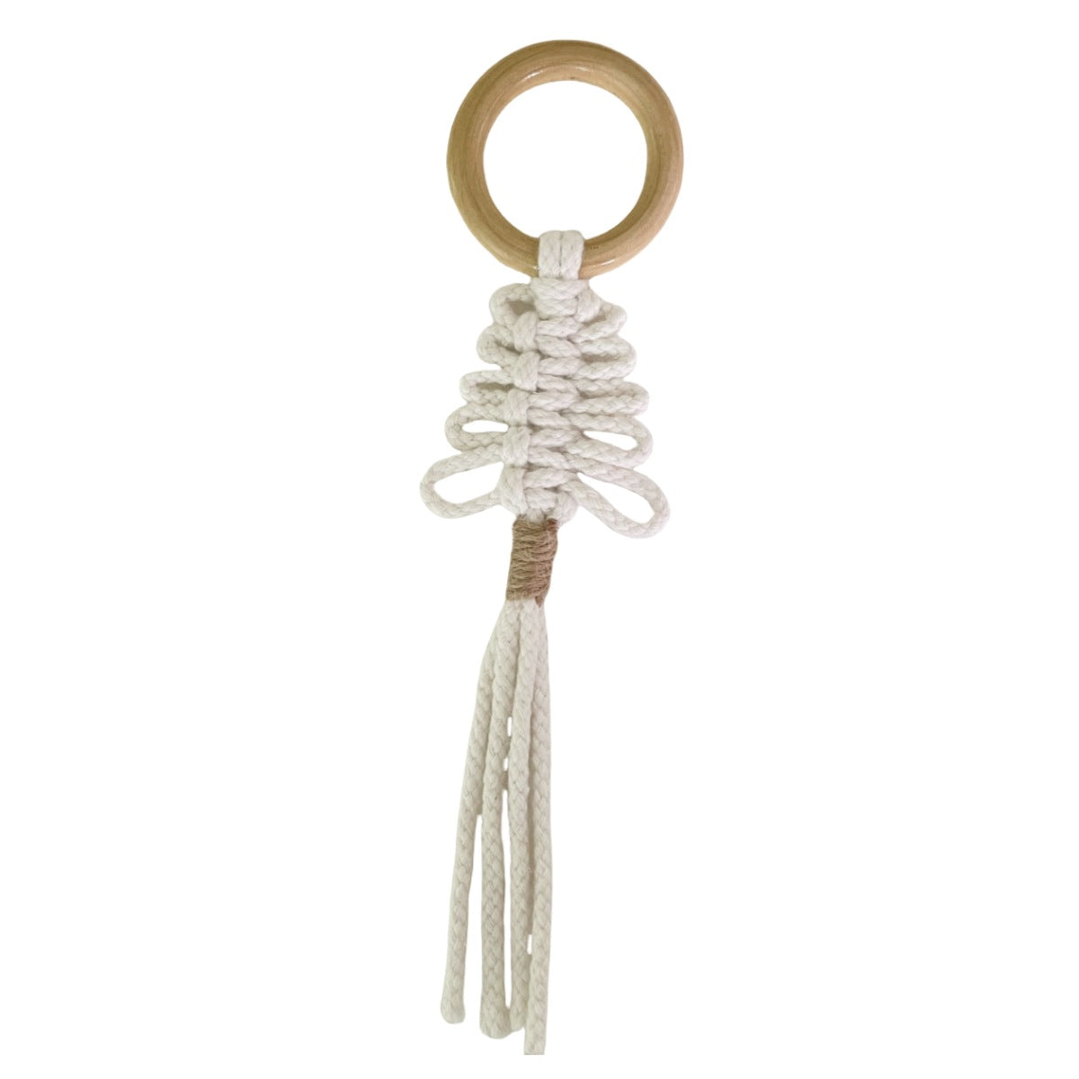 Macrame Napkin Ring – Hand‑Woven Cotton Rope Napkin Holder with Wooden Ring for Table Decor