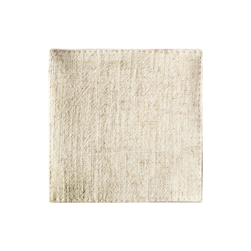 Solid Linen Coaster, Heat-Resistant Tea Cup Mat