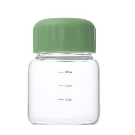 10 oz Glass Cup with Lid, Soda-Lime Glass Drinking Jar