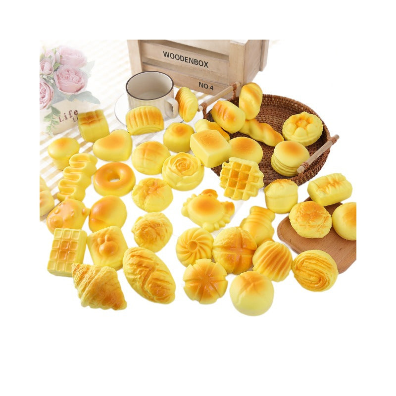 Soft Bread Squishy Toy – Slow Rising Cake Stress Relief Fidget Toy