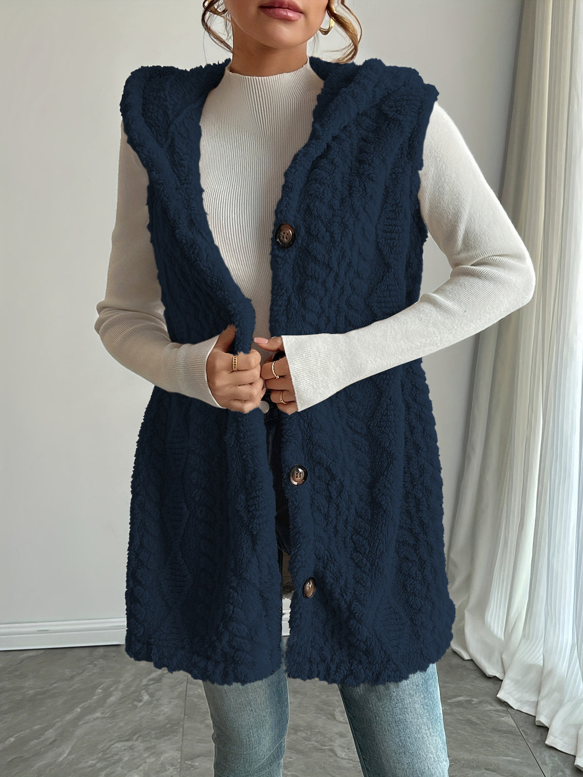 Women’s Fleece Vest Sleeveless Casual Layering Top
