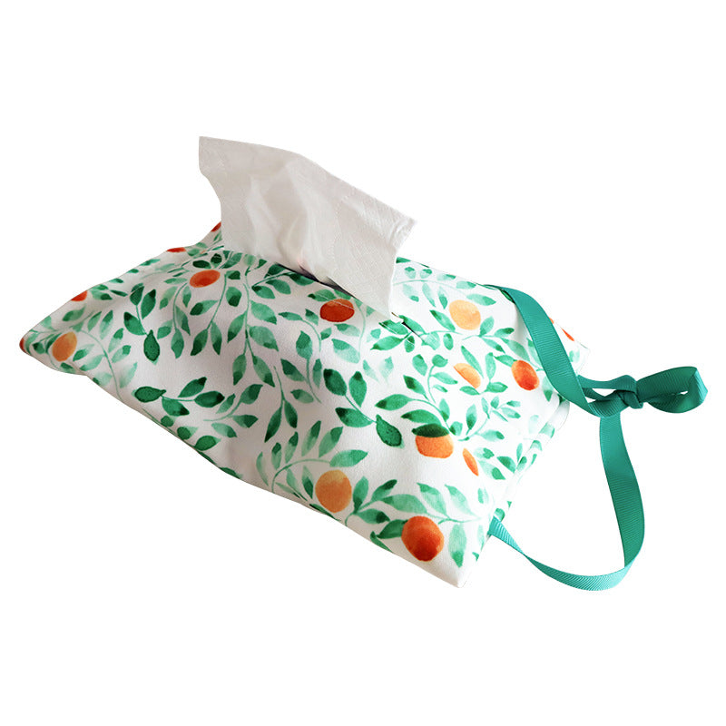 Fabric Tissue Box Cover, INS Style Tabletop Tissue Holder