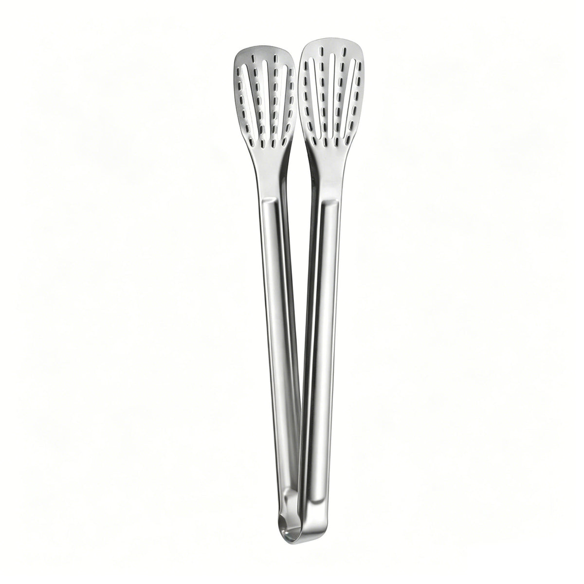 304 Stainless Steel Food Tongs – 23cm Slotted Kitchen Serving Tongs