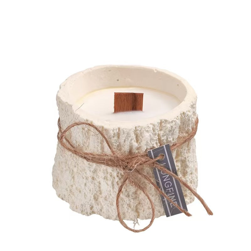 Handcrafted Wooden Log Scented Candle