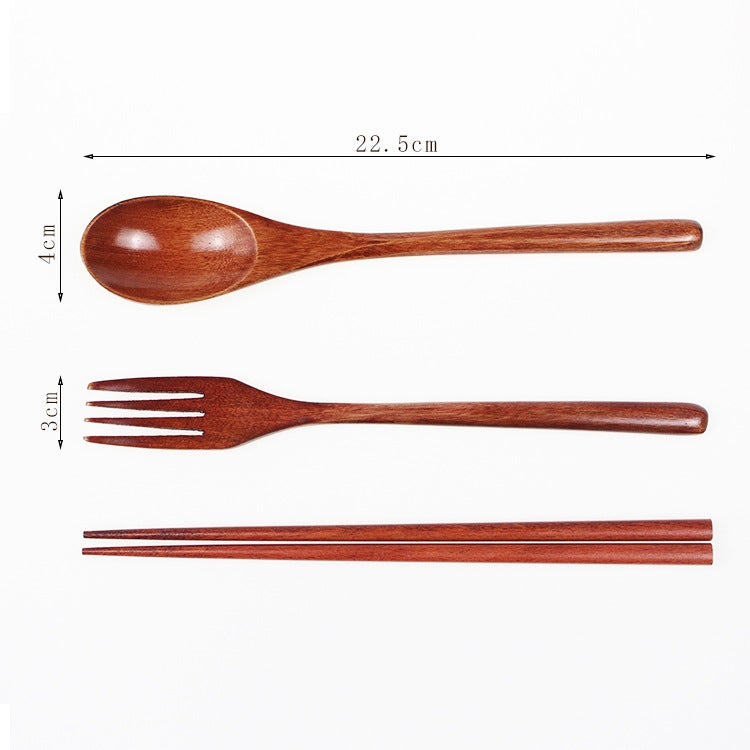 Wooden Travel Cutlery Set
