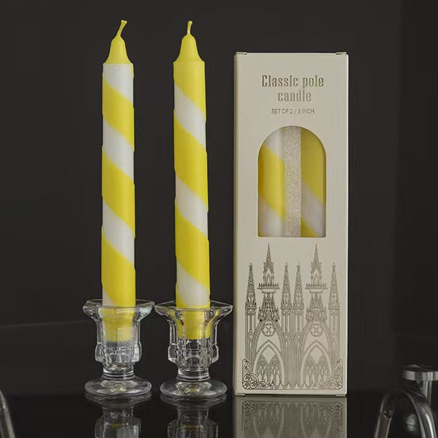 Twisted Tapered Candle – Set of 2