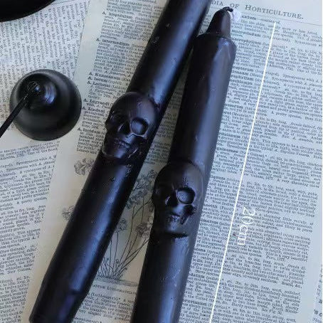 Skeleton Taper Candles, Soy Blend – Set of 2