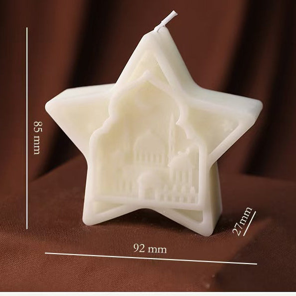 Architectural-Style Scented Candle – Decorative Holiday Candle