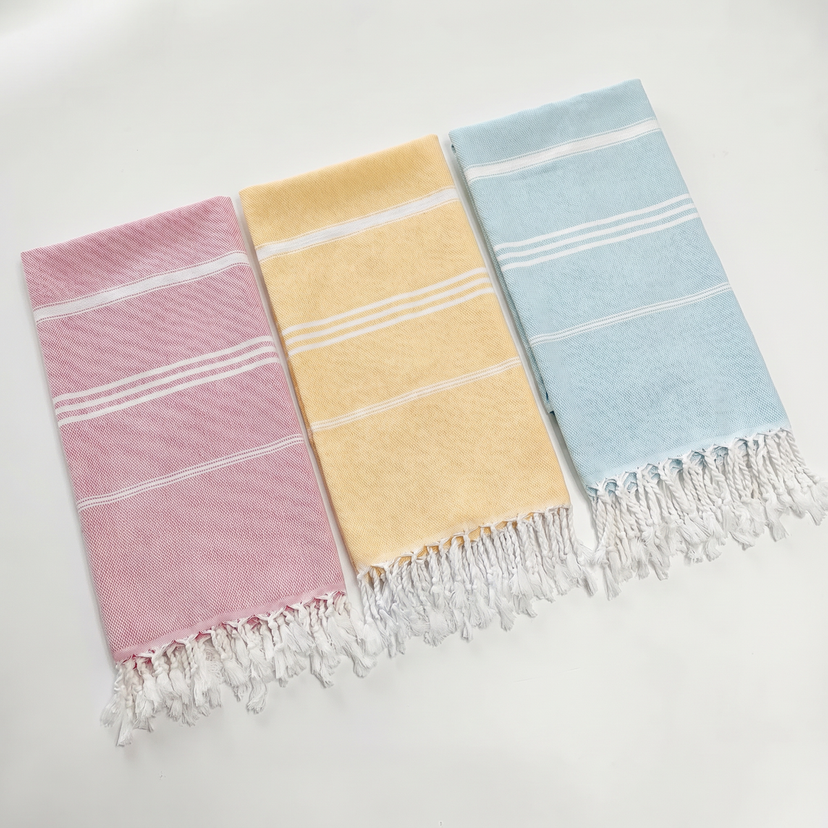 Striped Cotton Beach Towel With Tassels Large Absorbent Turkish Style Picnic Throw 1x1.8m