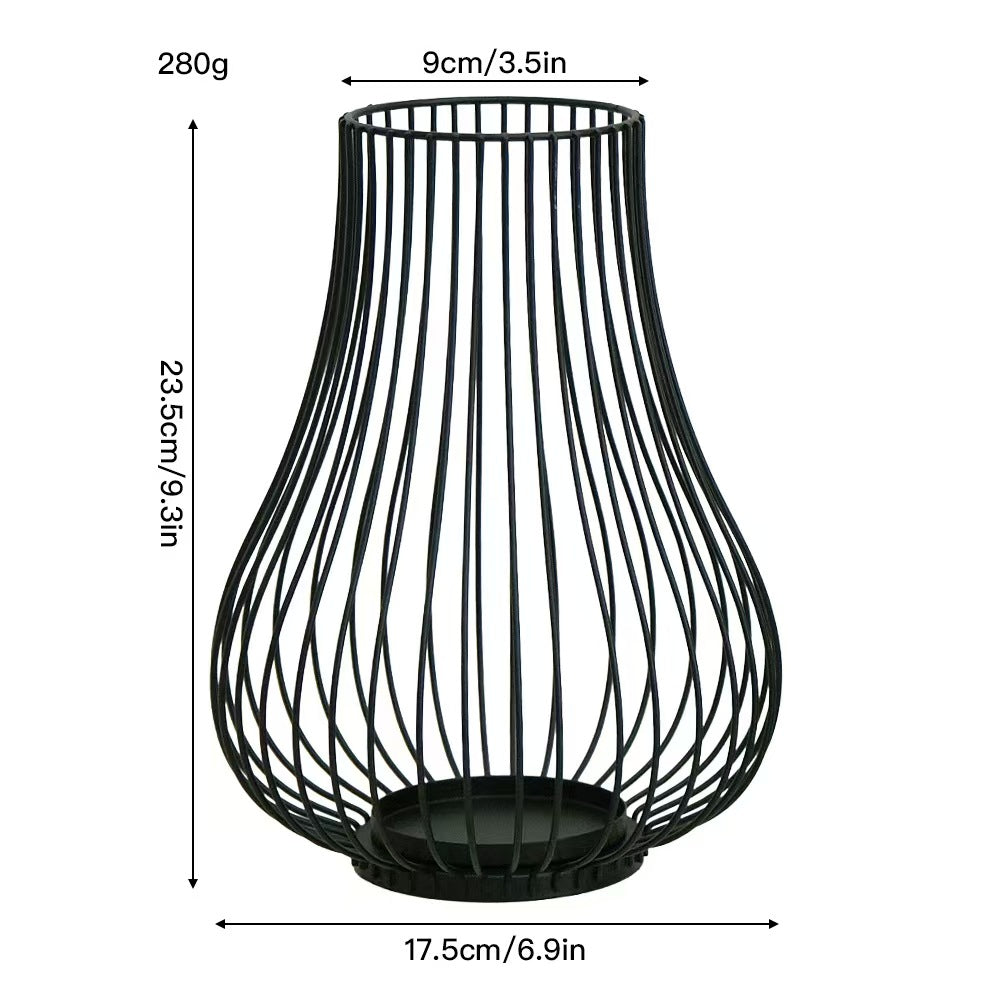 Pumpkin Candleholder Decor, Iron Craft Home Decoration