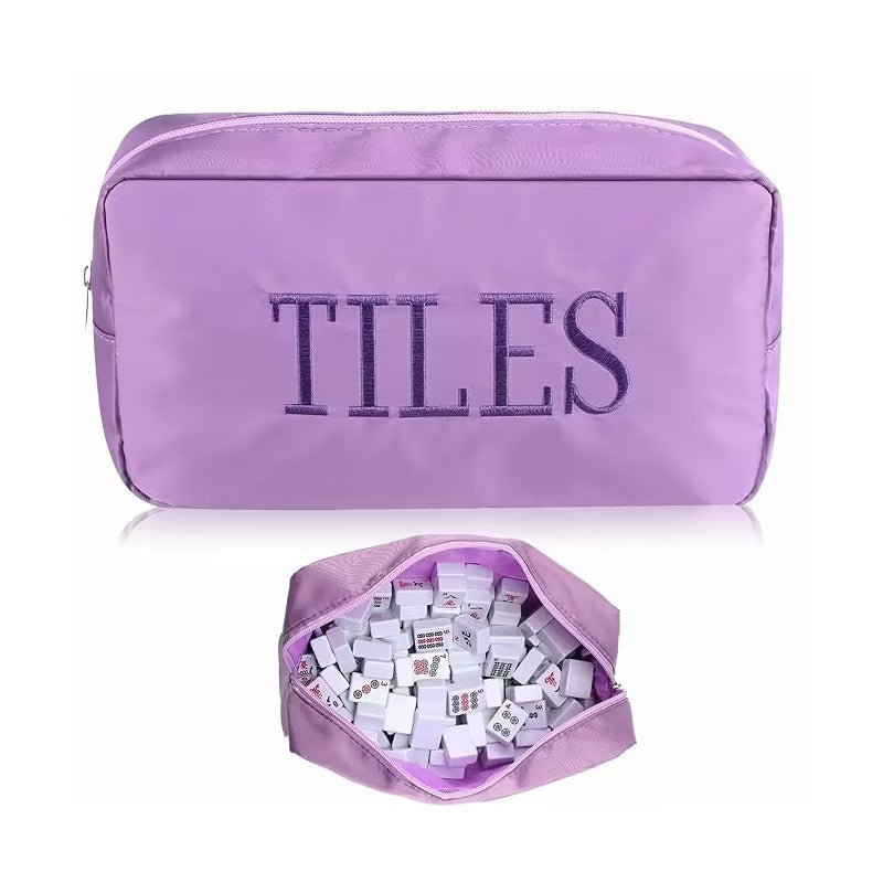 Portable Mahjong Storage Bag – Large Capacity Zipper Organizer Pouch for Travel, Home & Daily Storage