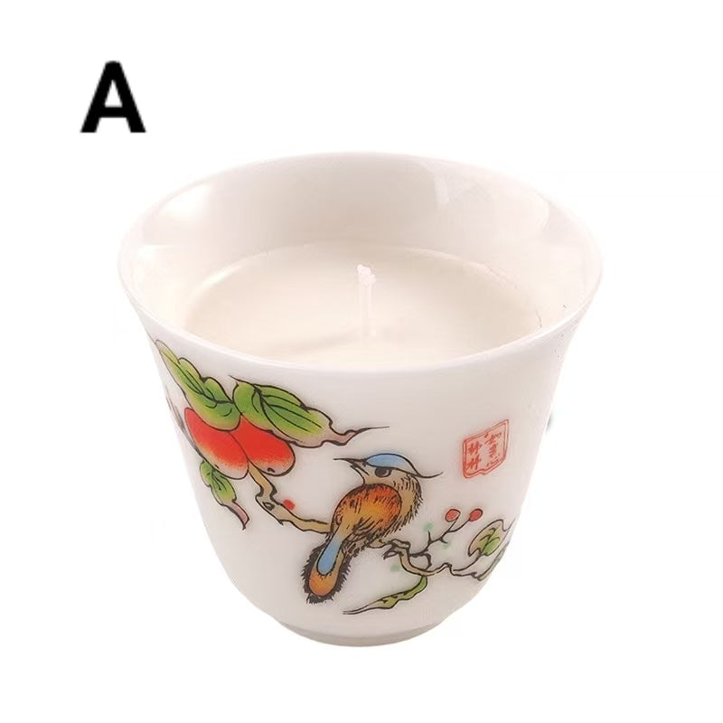 White Ceramic Scented Candle