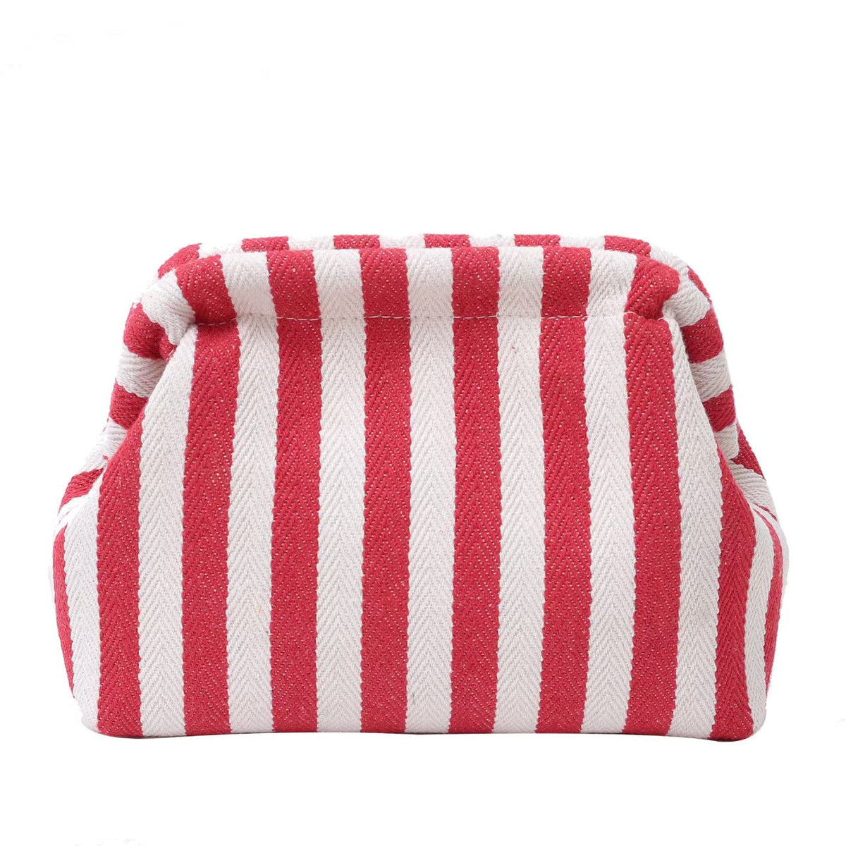 Color Block Striped Canvas Storage Bag