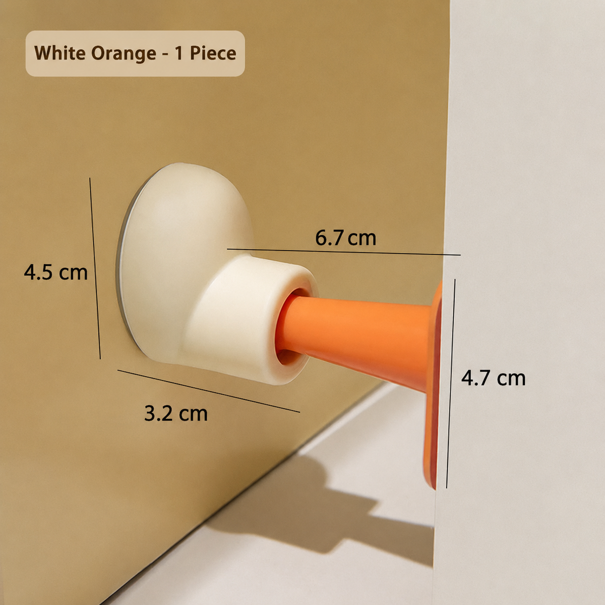 Wall Mounted Door Stopper – Soft Bumper Protector for Door & Wall