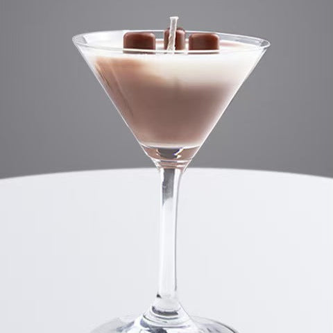 Coffee Scented Candle in Stemmed Cup