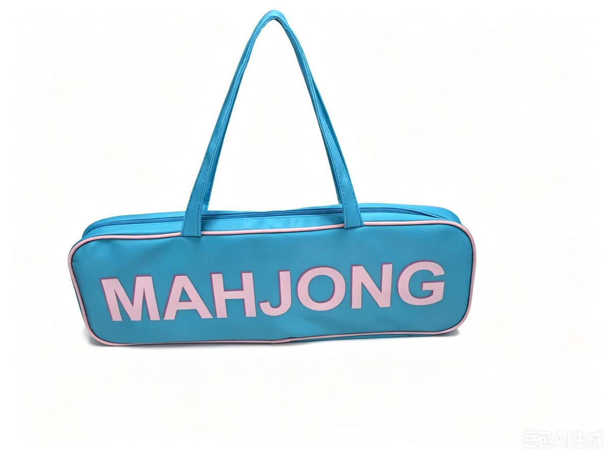 Mahjong Tile Storage Bag – Oxford Fabric Portable Game Set Organizer with Tassel Design
