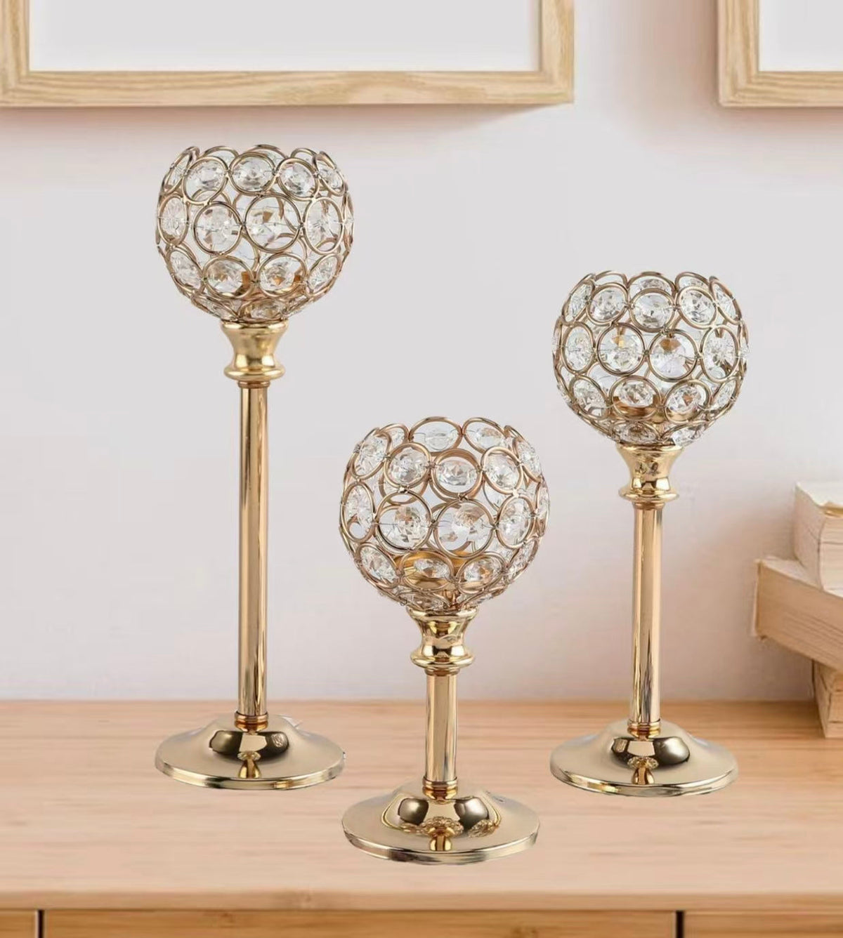Mini Crystal Candleholder Creative Decorative Ornament