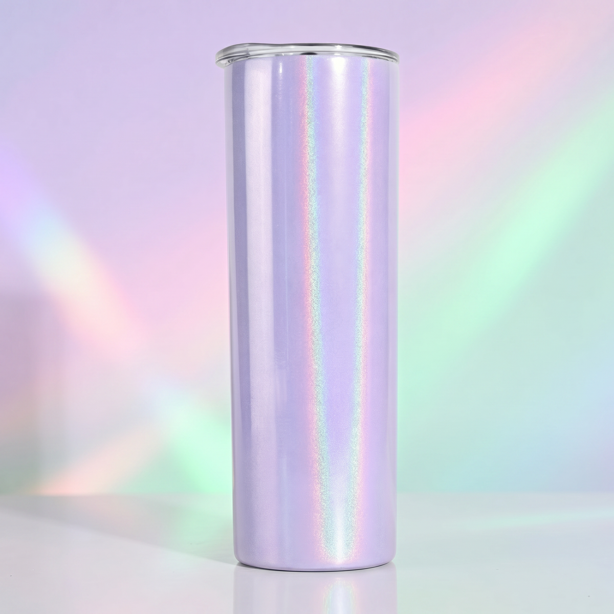 Stainless Steel Straight Insulated Tumbler Purple Coated Straw Cup 20oz 15oz Portable Drink Mug
