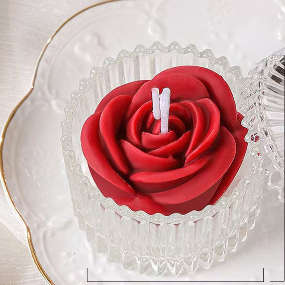 Candy Jar Flower Scented Candle – Handmade Gift Candle