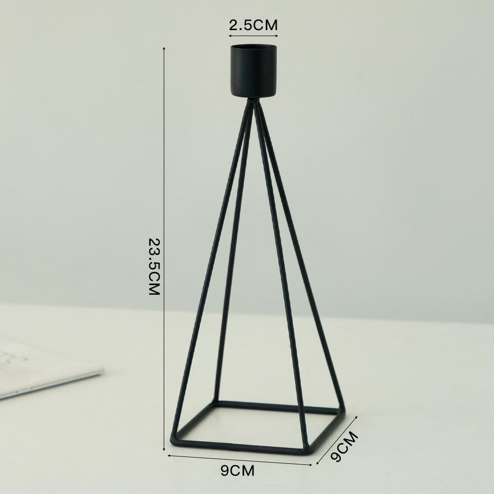 Christmas Pyramid Candleholder, Iron Living Room Decor