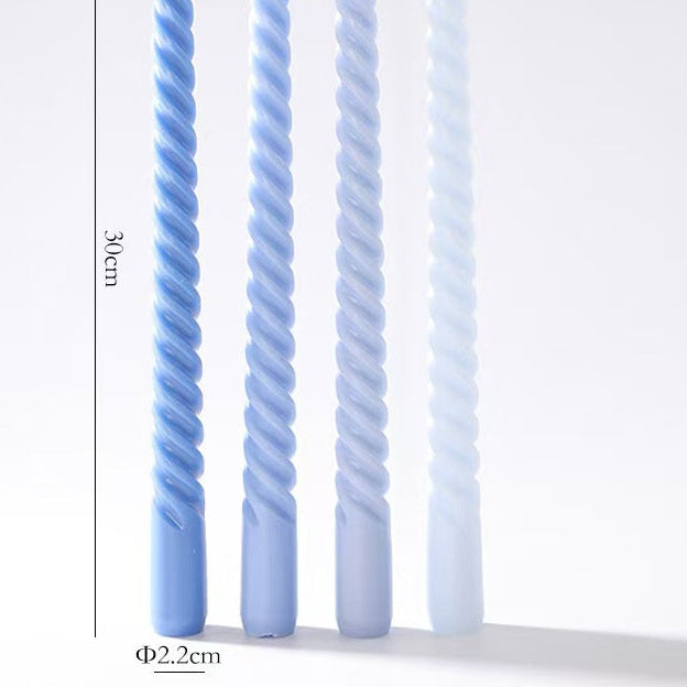 30cm Spiral Tapered Candle – Set of 4