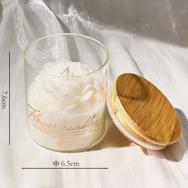 Blooming Flower Candle Cup – Home Décor Scented Candle