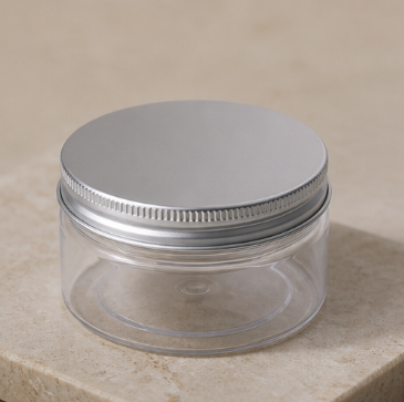 100ml PET Transparent Cream Jar – Empty Wide Mouth Cosmetic Container for Face Cream