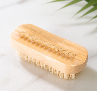 Wooden Bristle Cleaning Brush – Natural Boar Bristle Hand Brush for Nail, Jade Polishing